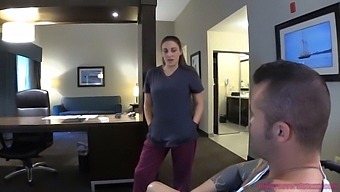 Milf Nurse With Large Breasts Has Sexual Intercourse With Her Wheelchair-Bound Teenage Son