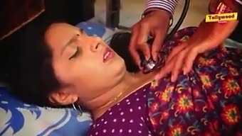 Indian Housewife And Stomach Doctor Massage