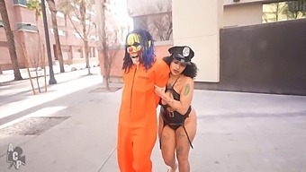 Gibby The Clown Gets Arrested By Officer Ramos In Public Sex Video