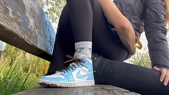 A Daring Blonde Allows Me To Pleasure Her In A Public Park - An Exhilarating Pov Experience