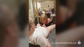 Pauline, The Attractive Transgender Woman, Performs Oral Sex On Mike'S Large Penis Until He Ejaculates In Her Mouth.