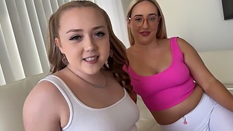 Busty Step Sisters Eva Nyx And Brookie Blair Engage In A Steamy Household Roleplay Game