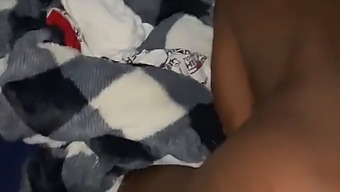 Tiny Ebony Teen Struggles With Tight Pussy