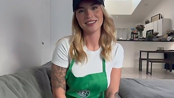 Barista With Big Natural Tits Cheats On Her Boyfriend And Gets Rough Sex In A Pov Video